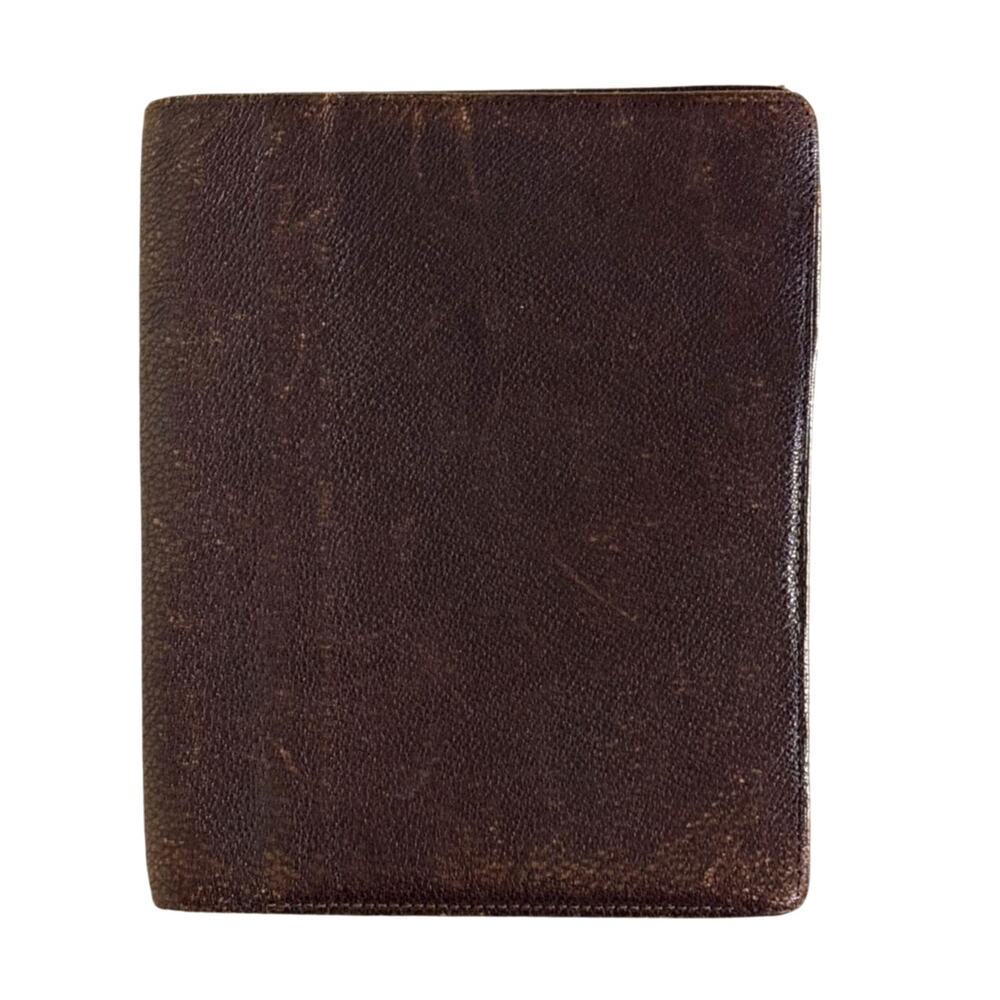 Vintage Montblanc Leather Organizer 1950s Rare Brown Soft Leather Collectible